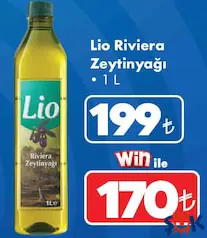 LİO RİVİERA ZEYTİNYAĞI 1 L fiyat ve kampanya bilgisi